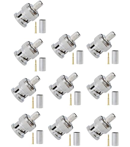 Connettore BNC Maschio A Crimpare X Cavi 5mm