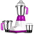 Impex BL 318B 750W Powerful Motor 3 In 1 Mixer Grinder Blender with Stainless Steel Blade & Jars ABD Plastic Body Unbreakable Jar Caps