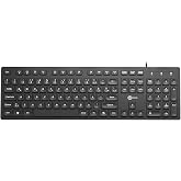 Lecoo KB102 Sayısal Tuş Takımına Sahip, Sıvı D&ouml;k&uuml;lmelerine Dayanıklı 355 gr Ayarlanabilir Y&uuml;kseklik 42.9 x 12.8 x 2 CM Win, M