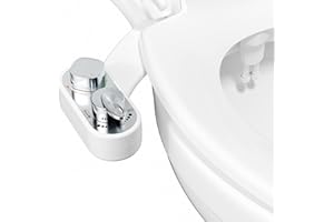 Hibbent Kit doccetta Bidet per WC, dispositivo di acqua calda e fredda che si attacca al sedile del water, spray d'acqua fresca non elettrico per bidet