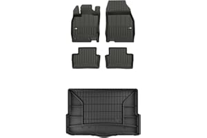 FROGUM ProLine 3D Un Juego de Alfombrillas de Goma para Coche y cubeta Maletero exclusivas Alfombras para Renault Kadjar 2015-2022 | Los Bordes más Altos