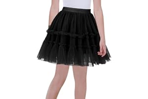 Happy Cherry Gonna da danza tutù per ragazze e bambini, multistrato, in tulle, per 3-14 anni