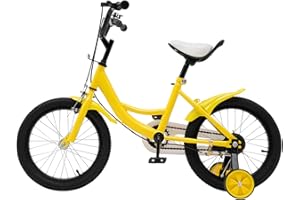 Tagtuell 16 Inch Kids Bike for 4-8 Years Old Kids, Universal Bicycle Beginner Bike for Boys Girls with Bell, Stabilisers and Fenders, Max 50KG