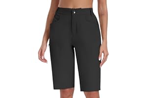 MoFiz Short de Randonnée Cargo pour Femmes Short de Randonnée Court à Séchage Rapide Short de Randonnée D'extérieur Imperméable Short de Sport de Golf D'été
