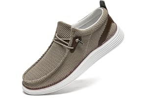 LANGFEUU Mocasines sin Cordones para Hombre Zapatos Casuales para Conducir Ligeros cómodos EU 39-46
