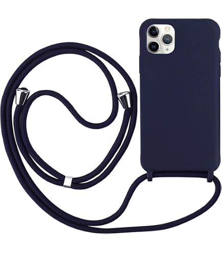 MyGadget Cover per iPhone 12 Pro Max - Custodia con Corda - Case con Cordino Trasparente Antiurto con Laccio | Tracolla Practical Stylish Multicolore