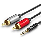 VegGieg 3.5mm AUX to 2 RCA Audio Cable 1 Meter