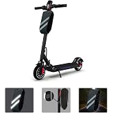 Microcase Taşınabilir Su Ge&ccedil;irmez 3 B&ouml;lmeli Geniş İ&ccedil; Hacimli Flaş&ouml;rl&uuml; Scooter Bisiklet &Ccedil;antası AL4249 Siyah