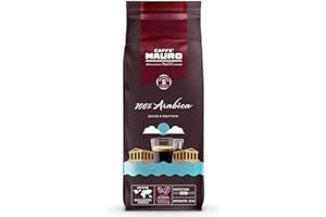 CAFFE MAURO TORREFAZIONE Caffè Mauro - Miscela 100% Arabica - Intensità 5/10 - Caffè in grani confezione 1 Kg