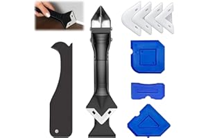 GZGRYTRC Silicone Tool, 9-Piece Caulking Tool Kit with Silicone Remover Tool, Sealant Remover Tool, and Silicone Smoothing Tools, Ideal for Bathroom, Kitchen, and Floor Corners