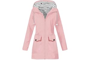 TOFOTL Warm Tuta Antipioggia Giacca Donna Giubbotto Leggero Parka Impermeabile Soft Ponchielli Tecnica Mantella Pioggia