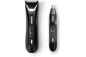 MANSCAPED REFINING THE GENTLEMAN MANSCAPED® The Perfect Duo 5.0 Contains: The Lawn Mower® 5.0 Ultra Electric Groin & Body Hair Trimmer, The Weed Whacker® 2.0 Nose & Ear Hair Trimmer