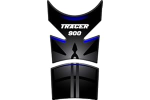 Tankpad Protège-réservoir adhésif en résine effet 3D compatible avec Yamaha Tracer 900 (Bleu)