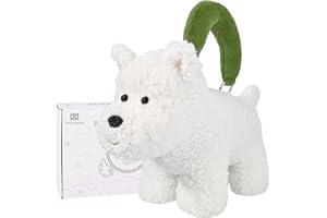 Bebamour Stuffed Animals Soft Toys Dog for Girls Gifts, Christening, Baby Shower, Birthday, Christmas Toys for Kids