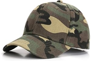 PONCEAU Baseball Cap Jungen Baseballkappe Sonnenhut Kids Mütze Snapback Cap Kinder Verstellbare Kappe Hut Camouflage Cap Army Cap