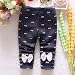 Zhuannian Baby Girls Bowknot Fleece Lining Leggings Trousers (2-3t, Grey bow)