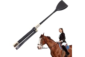 SMILESHINEY Cravache Dressage - Cravache D'équitation D'entraînement30 Cm,Cravache Équitation en Cuir PU,Cravache Cheval Equitation,Cravache D'équitation Stable Et pour Outil De Course De Chevaux