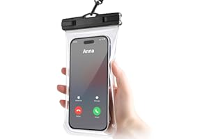 RAZOBWS [3D Curved] Waterproof Phone Pouch, IPX8 Holiday Essentials Travel Essentials Accessories, Water Proof Case for Swimming Vacation Beach Kayak, Dry Bag for iPhone 15 14 13 12 Plus Pro Max Galaxy 1 Pack