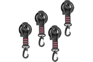 Vueinrg 4 Stück Saugnapf Haken Extra Stark Saughaken bis 10KG Saugnapf Camping Set Saugnapf Anker mit Befestigung für Wohnmobil Haushalt Markisen Zelte Planen Zubehör