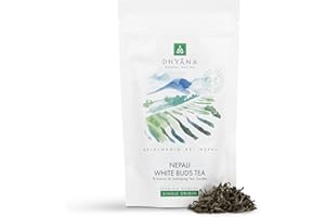 DHYĀNA - NATURAL LEAF TEA Nepali White Buds Tea | Tè Bianco in foglia dal Nepal, First Flush, 50 gr | Dhy?na® - Natural Leaf Tea