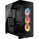 CORSAIR Frame 4500X LX-R RGB Link Semi-Tower PC Case with Panoramic Glass - InfiniRail Mounting System, Holds Two 360mm Radia