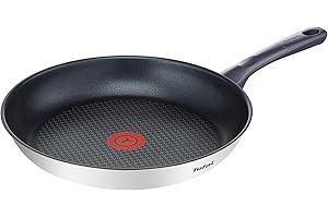 Tefal G7130714 Dailycook Poêle 30 cm Tous Feux dont Induction, Acier Inoxydable, Inox, 30 cm, 49, 5 x 31, 4 x 7, 8 cm