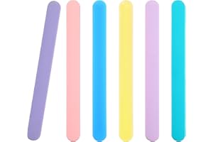 TIESOME Lot de 6 bâtons mélangeurs réutilisables en silicone pour mélanger la résine, l'époxy, la peinture liquide, la fabrication de gobelets à paillettes