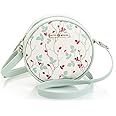 SACCI MUCCI Women Girls Printed Sling Bag Round Crossbody Purse-Floral Tree Twig Design