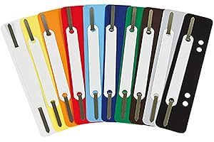 SOENNECKEN SOE 03167 Filing Strips Assortment with Plastic Cover Strip Pack = 250pcs.