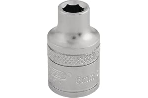 Draper 16531 3/8-tums fyrkantig enhet 6-punkts metriskt uttag, 6 mm storlek