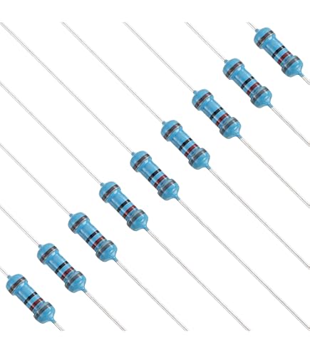 ALLECIN 25 Values 2W Carbon Film Resistor Kit from 1 Ohm to 1M Ohm 2 Watt 5% Resistors ALLECIN 25 Values 2W Carbon Film Resistor Kit from 1 Ohm to 1M Ohm 2 Watt 5% Resistors