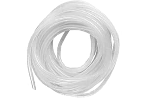 GTIWUNG Raccoglicavi Spiralato, Spirale Avvolgicavo, Tubo a Spirale Diametro 6mm, Copricavo Spirale a Lungezza 15m, Tubo a Spirale per mettere in ordine cavi PC, TV, stereo, console giochi, Bianco