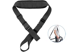 Speed Lion - Correa de Transporte para Patinete Eléctrico, Nylon HQ/Acolchado, Patinete, Bicicleta, Triciclo, Carga Máxima 30kg, Ajustable, Largo 40/50cm, Diseño Universal, 110-150x2.5cm, Negro