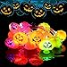 Produktbild ELINKUME® Halloween Jack-O-Laterne Lichterkette, 16 LEDs 3,2 m/10,5 ft, 3D Kürbis Dekoration String Lights, Für Urlaub, Festival, Party Dekor (RGB)