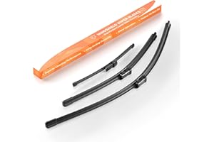 GEARMONSTER Jeu de 3 balais d'essuie-glace avant + arrière avec bras essuie glace arriere pour VW Golf 7 VII Variant à partir de 2012 (Lot de 3 : 650 mm/450 mm/280 mm)