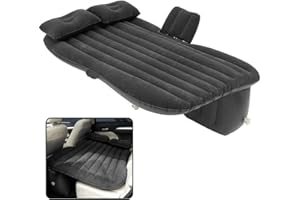 LABABE Colchón hinchable para coche, cama inflable, para camping, automóvil, asiento trasero, sofá extendido, para SUV, sedanes y camiones de acampada universal