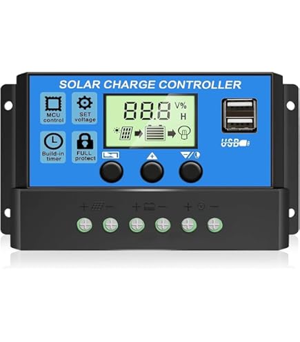 ECO-WORTHY 30A Solar Laderegler Mit Bluetooth - PWM Regler Für 12V/24V Solaranlagen