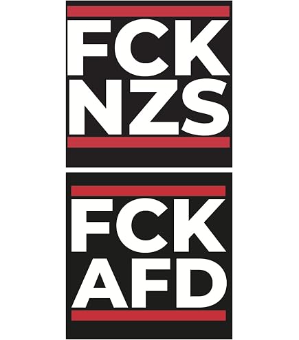 Lot De 10 Autocollants PVC "Destroy Fascism" - 5x15 Cm - Résistants Aux Intempéries - Pour Voiture, Casier, Etc. - 2