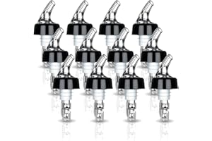 Minismus Lot de 12 becs verseurs de bouteilles de 2 cl – Doseur pour bouteilles – Universel – Convient par exemple pour le vin, le schnaps, les cocktails et l'huile