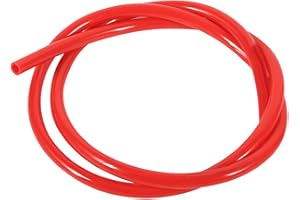 TKSE Wąż do paliwa, 1 m, przewód paliwowy, rura benzynowa do motocykli Dirt Pit Bike ATV (czerwony)