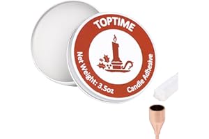 Toptime Kerzenhalter Zubehör, 100g Weicher Kerzenkleber für Kerzenhalter Verschiedenen Größen, Kerzen Klebeplättchen Befestigen Stabkerzen Stumpenkerze, Kerze Klebstoff für Kerzenständer Glas Metall