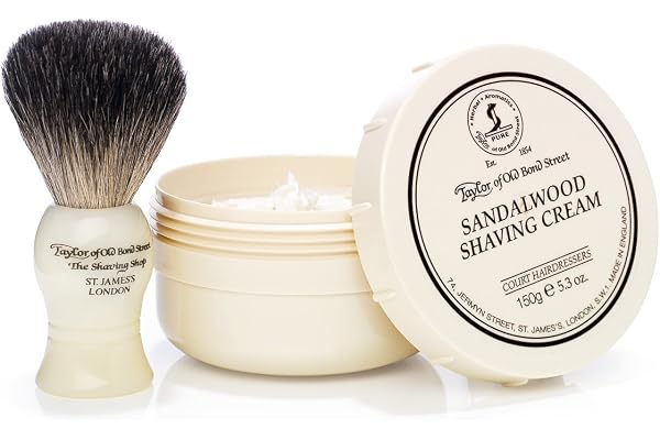 Taylor of Old Bond Street Set de Rasage avec Blaireau et crème à Raser