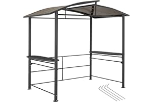 TecTake Abri pour Barbecue Asado 240 x 150 x 234 cm Pavvillon pour Barbecue Auvent