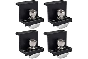 Lemotoy 4 Pièces kit fixation panneau solaire, Support de Fixation Panneau Solaire Kit, Support Montage Panneau Solaire Réglable de 30 mm avec Écrous et Vis Panneau Solaire en z