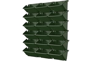 XQZMD Self Watering Wall Planting Pot, Outdoor Hanging Planter Bags with 18 Pots, Vertical Living Green Wall, Pocket Planter Hanging Wall-mounted Holder for Indoor Outdoor