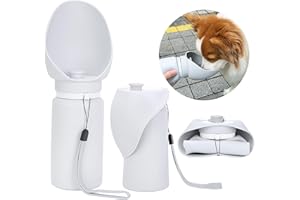 GOROUY Botella de Agua Plegable para Perros de 550 ml, Dispensador de Agua Portátil a Prueba de Fugas de Silicona de Grado Alimenticio, Accesorios para Mascotas para Caminar Caminar Viajar