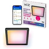 Wiz Siyah Akıllı Sıva &Uuml;st&uuml; RGB Kare Panel Tavan Armat&uuml;r&uuml; 17W