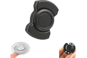 CERFFOOL Hand Spinner EDC Jouet Fidget Slider Toys Finger Gyro en Magnétique Métal ouets Anti-Anxiété Fidget Spinner pour Adultes Enfants Anti-Stress Sensory Toys Jeux de Doigts pour Soulager (Noir)