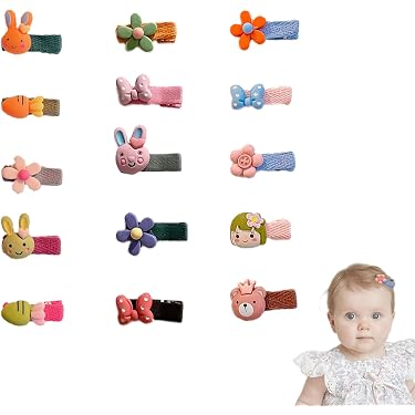 Lot De 10 Barrettes Bébé Anti-dérapantes - Recouvertes De Tissu Doux - Pour Nouveau-nés, Tout-petits, Cheveux Fins - Accessoires Cheveux Fille