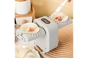 REACHMALL Wonton - Macchina elettrica per ravioli con 2 modalità, per ravioli e ravioli, per realizzare involtini, ravioli, ravioli, colore grigio